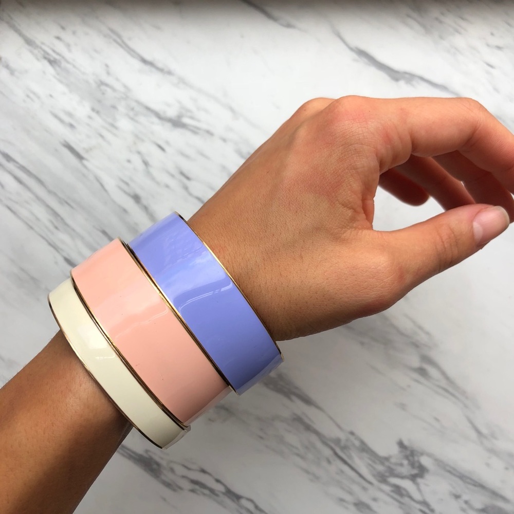 J. Crew Pastel Enamel Bracelet Set